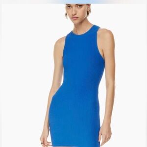 Aritzia Babaton Sculpt Knit Racerback Dress